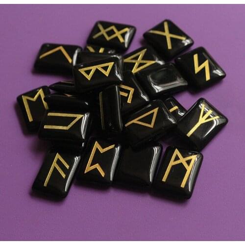 Viking letter Divination stone norse letter Agate stone