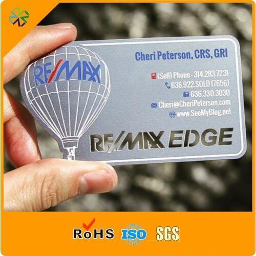 High Quality Delicate Etched Metal VIP Card Custom Shape VIP Card