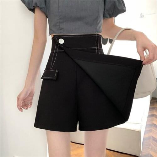 ZG1835 Irregular A word skirt female 2021 new summer thin style women fashion show thin high waist skirt cheap wholesale