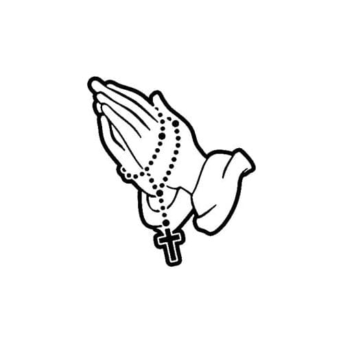 15.7CM*17.8CM Pearl Cross Jesus Vinyl Car Motorcycle Sticker Decals Laptop Suitcase Helmet Skateboard Sticker