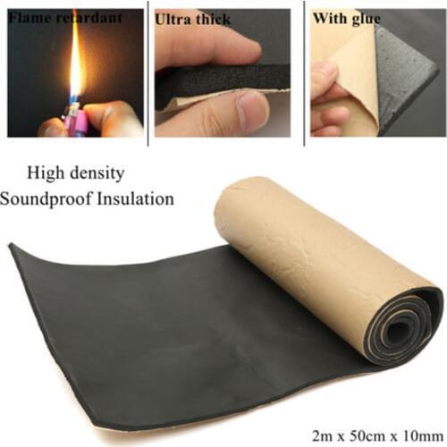 2m High Density Soundproof Closed Cell Foam 10mm Waterproof Insulation Thermal Foam DIY Tool