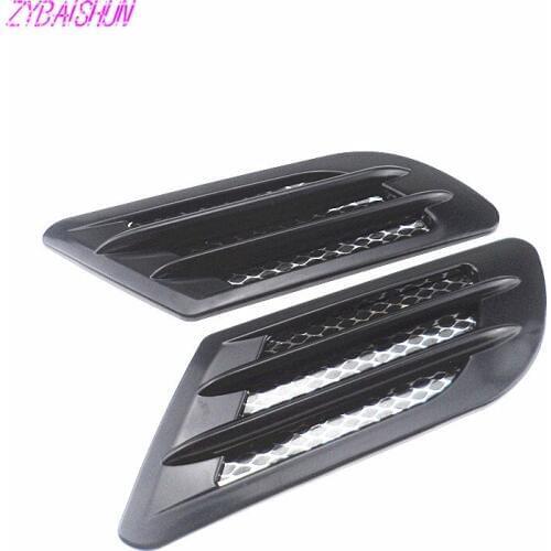 2 pieces/set. Car Side Vent Air Fender Admission Stickers Decor for Jaguar Land Rover Range Rover/Evoque/Freelander/Discovery