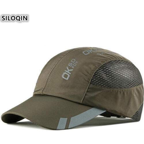 SILOQIN Mens Mesh Cap Breathable Baseball Cap 2020 Summer New Womens Fashion Sports Caps Couple Hat Adjustable Size Brand Hat