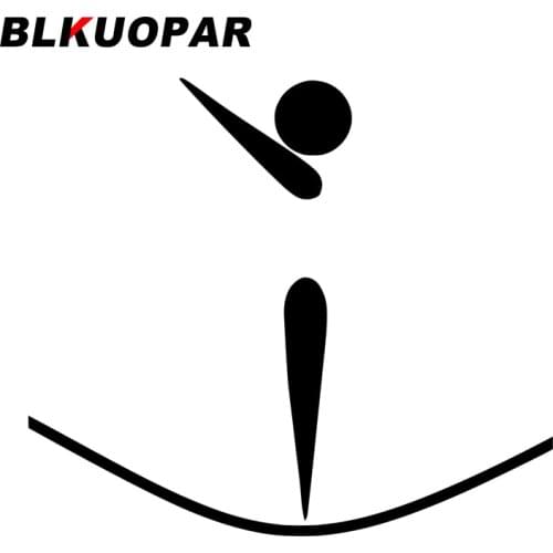 BLKUOPAR for Athletic Jumping Person Symbol Car Stickers Cartoon Personality Decals Windshield Luggage Decor Car Door Protector