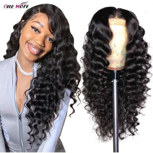 Brazilian Loose Deep Wave Wig 4x4&5x5 Transparent Lace Wig Pre Plucked Lace Front Human Hair Wigs For Black Women 180 Density