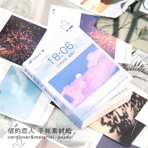 100Pcs Vintage Flower Material Paper Decorative Stationery Scrapbooking Diary Album Lable Journal Planner Pocket Book