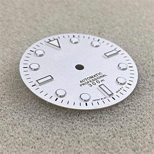 29mm Watch Dial Green Luminous Dial for NH35A/NH36 Movement Watch Accessories