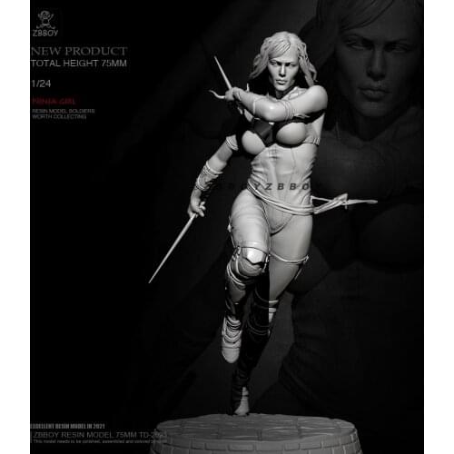 H75mm Resin model kits DIY figure self-assembled TD-2693