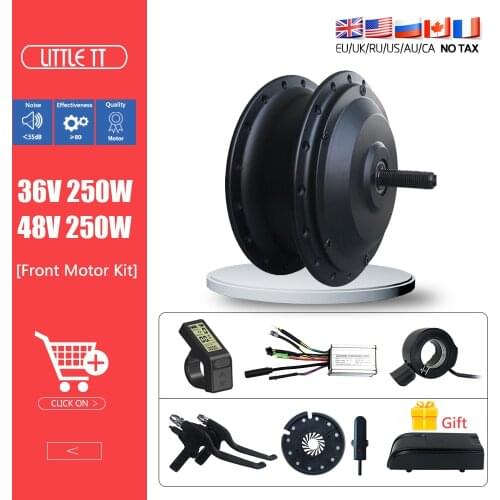 EBike Conversion Kit 250W Front Wheel Drive Motor 36V48V 250W Electric bike Motor Kit with LCD Display Ebike Conversion Kit