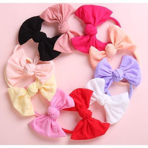 Baby Headband Baby Girl Headbands for Girls Turban Baby Haarbandjes Baby Bows Headband Nylon Hair Accessories Bow Dropshipping