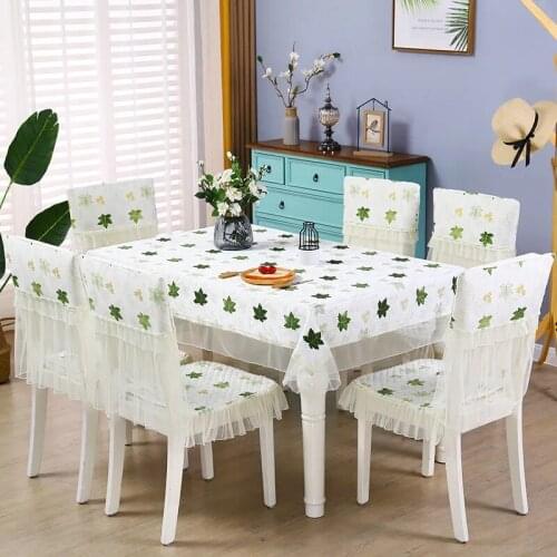 Tablecloth Suit Dining Chair Mat Seat Cover Cushion Tablecloths Of Various Colors Household Tablecloth Fashionable Chair Cushion