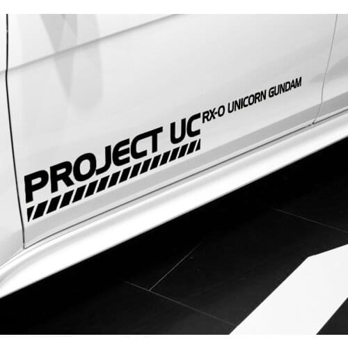 Car Styling Decal Auto Window Engine Hood Door Tail Stickers for Classic Cartoon Anime Zeon Project UC Army