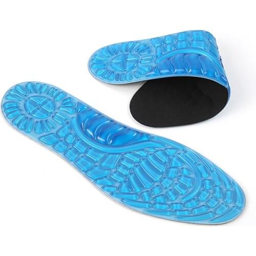 USHINE EU36-48 Sport Sklepienie łukowe masażu wkładki żelowe do obuwia koszykówka piłka nożna wkładki silikonowe podnóżek wkładk