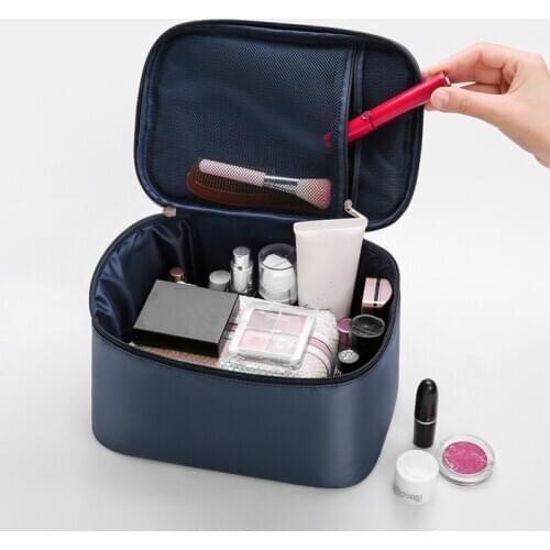 High Capacity Cosmetic Bag Business Makeup Case Travel Make Up Zipper Organizer Storage Pouch Toiletry Wash Bath Kit