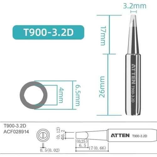 ATTEN T900-3.2D Original authentic T-900Tip For 936 Solder Station