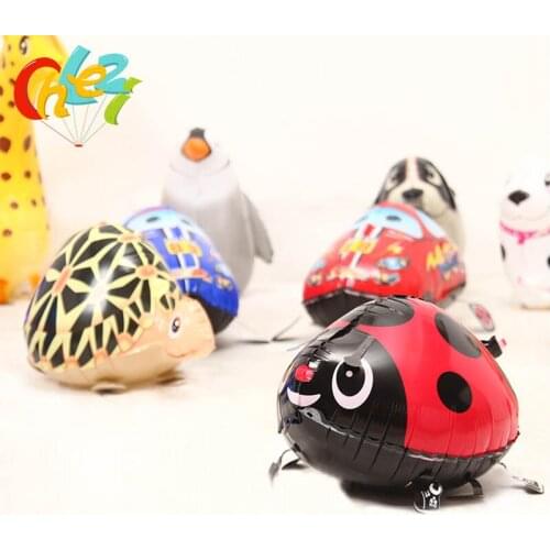 1 pcs Cute cartoon animals walking balloon giraffe beetles unicorn Children birthday garden party decorations zoological park