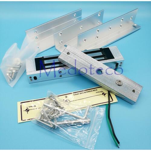 Wholesale 10 PCS Door Access Control Electric Magnetic Door Lock 180KG (350lbs) Holding Force 12V Electric Lock + ZL Bracket
