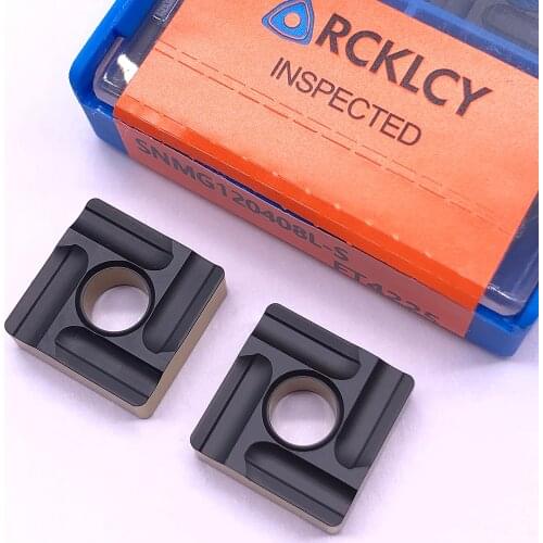 10pcs RCKLCY SNMG120408L-S FT4225 High quailty Carbide insert lathe tool metal lathe tool External turning tool Hard Alloy