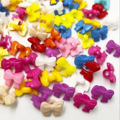 50/100pcs Mix Butterfly Plastic Buttons 14mm Sewing Craft 2 Holes PT283