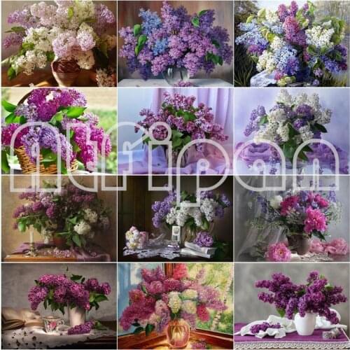 5D DIY Diamond Painting Flower Vase Cross Stitch Kit Full Drill Embroidery Mosaic Rose Picture Of Rhinestones Gift Home Decor
