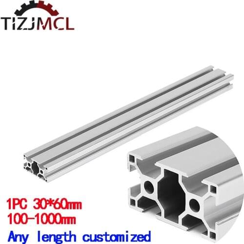 1PC 100-1200mm 3060 T-Slot Aluminum Profile Extrusion Frame For CNC Laser Engraving Machine 3D Printer Camera Slider Furniture
