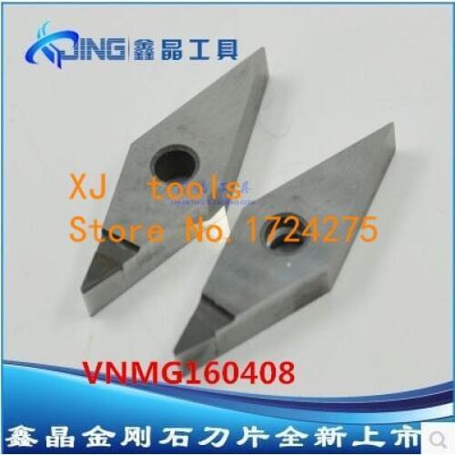 Free shipping 2PCS VNMG160408 PCD Inserts , CNC PCD Diamond insert For Lathe Tools Inserts For MVJCR/MVVNN