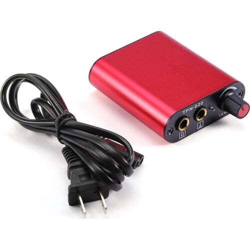 Footswitch Tattoo Power Supply 4 Color Professional Motor Mini Tattoo Power Supply for Rotary Coil Machine