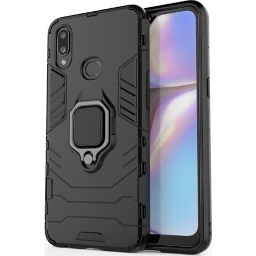 Armor Shockproof Ring Holder Case For Samsung Galaxy A10 A10S A10E Core Hard PC Soft TPU Hybrid Rugged Back Cover
