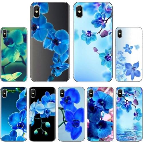 Sexy Silicone Phone Case Blue Orchid Flower Artwork For Meizu M6 M5 M6S M5S M2 M3 M3S NOTE MX6 M6t 6 5 Pro Plus U20