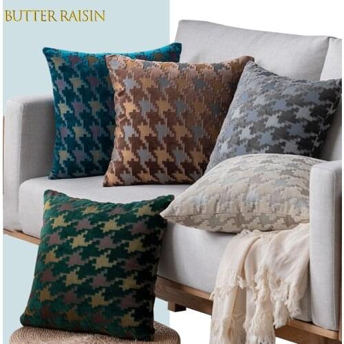 Plush Cushion Cover 45*45 40*40 Pillow Case Decorative Office Sofa Cushions Nordic Cushion Covers Home Decor Luxury Pillow Cover