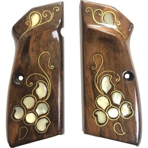 Belgium Browning 14'lü Pearl Inlaid Dark Wooden Grip