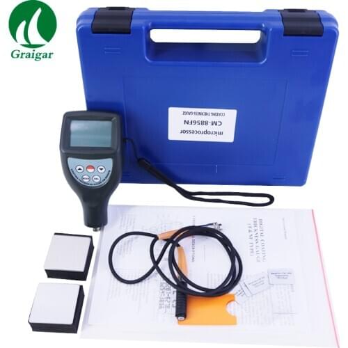 CM-8856FN Coating Thickness Gauge Resolution: 0.1um (0-99.9 um); 1 um (over 100 um)