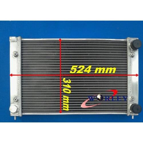For Aluminum Radiator VW Golf MK2 MK II 1.6 8V and 1.8 16V MT Manual 1982-1992