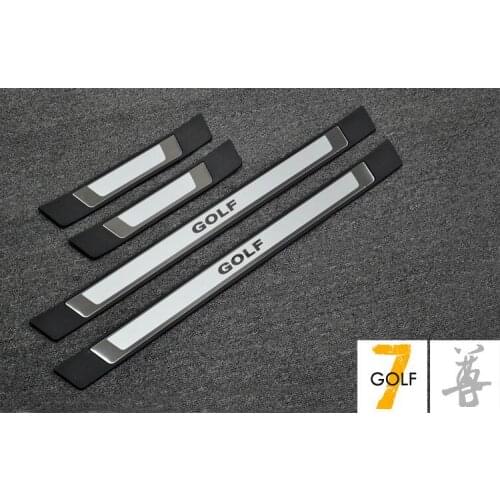For Volkswagen Golf 7 High quality stainless steel Scuff Plate/Door Sill Protector Sticker Car Styling