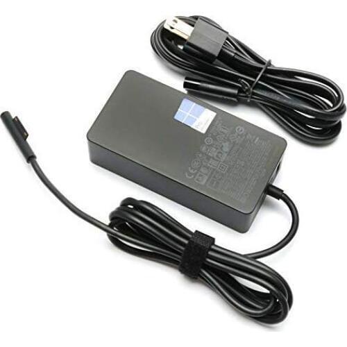 Huiyuan Fit for 102W 15V 6.33A Charger for Microsoft Surface Book 2 1798 1706 Pro 4 +USB Ports