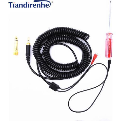 Headphone Cables for Sennheiser HD25 HD 25 HD25-1 HD25-1 II HD25-C HD25-13 Replacement Elastic Repair Headset Audio Cable