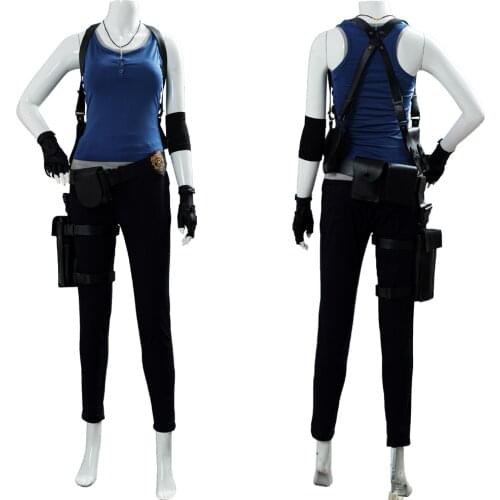 Jill Valentine Cosplay Costume Full Suit Women Female Girls Halloween Carnival Costumes