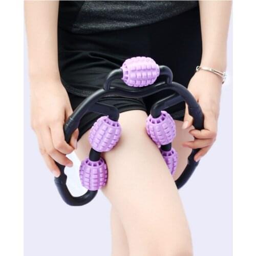 Ring Clip Leg Muscle Massager Yoga Wheel U Shape Foam Roller Muscle For Fitness Yoga Pilates Reformer Sports Relaxation 5 Wheel