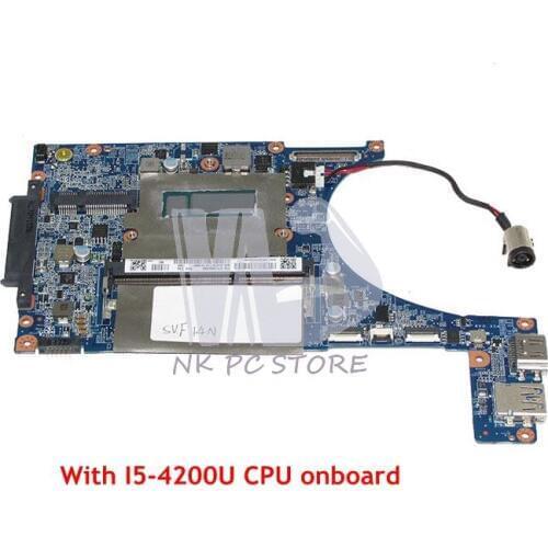 NOKOTION DA0FI2MB6D0 A1973171A For Sony Vaio SVF14N Laptop Motherboard SR170 I5-4200 CPU Onboard UMA DDR3L