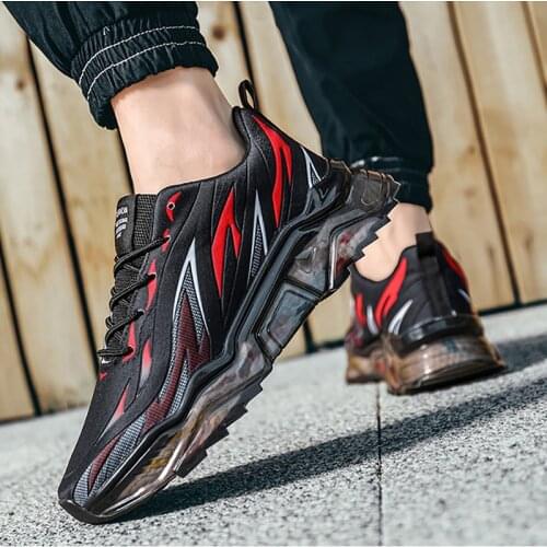 Mens Sports Shoes Breathable Comfortable Mesh Shoes Trendy Fashion Casual Shoes Non-slip Wear-resistant Sports Shoes Mens