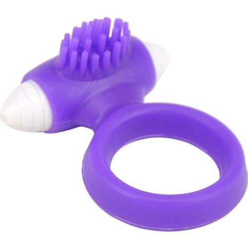 Male Sex Vibrating Penis Ring Clitoral Stimulation Vibrator Delay Cock Ring Adult Sex Toys