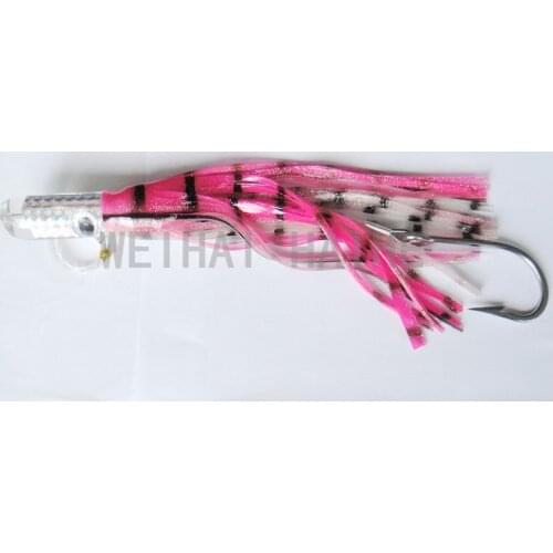 NEW Rigged Smoker Skirt 12" Resin Head Trolling Fishing Big Game Lure