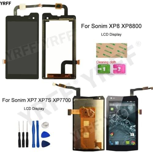 New LCD Screens For Sonim XP7 XP7S XP7700 XP8 XP8800 LCD Display Touch Screen Digitizer Panel Sensor Phone Repair Sets
