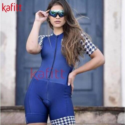 Kafitt Cycling Wear Short Sleeve Jersey Jumpsuit Shorts Cycling Wear Suit Roupa Ciclismo Ladies Road Bike Mountain Bike Uniform