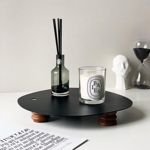 Nordic Style Iron Beech Tray Irregular Minimalism Storage Rack Organizer Home Wedding Decorative Accessories For Jewelry Eardrop