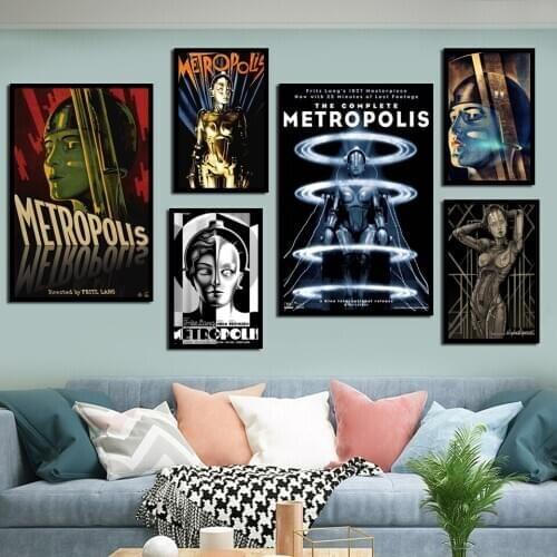 Poster HD Print German Vintage Film Fritz Lang Retro Art Canvas Painting Living Room Home Decor