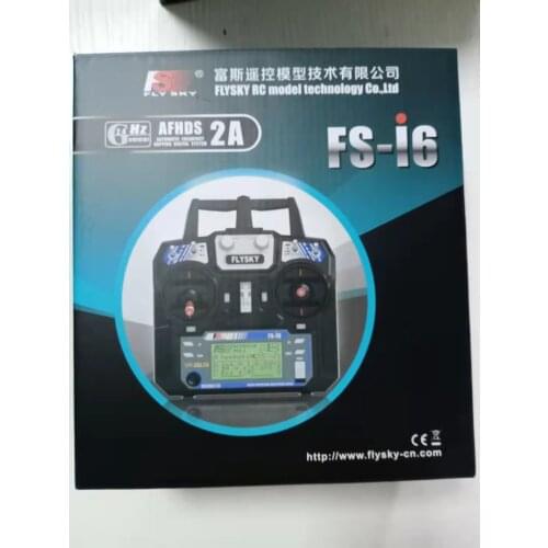 Flysky FS-i6 AFHDS 2A 2.4GHz 6CH Radio System Transmitter Receiver for RC plane