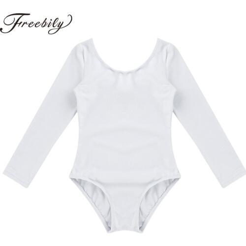 Professional Girls Ballet Dance Leotard Long Sleeve Lovely Dance Wear Toddler Kids Stage Performance Cotton Gymnastics Leotard