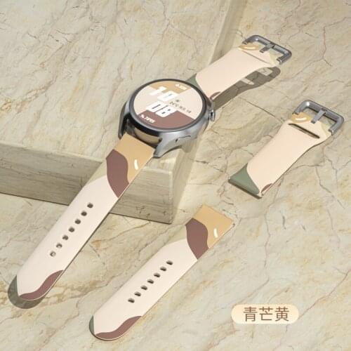 Morandi Liquid Silicone Watchband 20/22mm For Amazfit Bip/GTR 47mm strap Smart watches Bracelet For Huawei Watch 3/GT 2 Pro Band