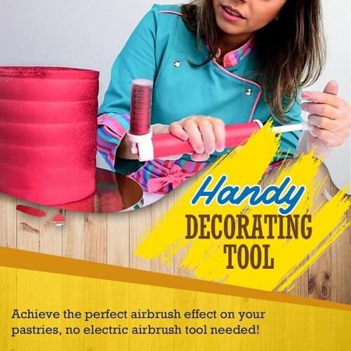 Manual Cake Coloring Sprayer Duster Cake Airbrush Spray Gun Desserts Kitchen Pastry Tool Spraying Coloring Baking Decoration